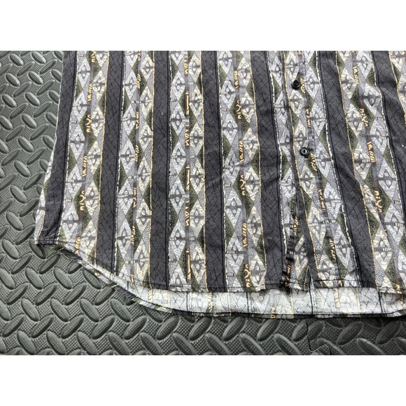 Triumph Motorcycles Shirt Adult Extra Large Gray Stripe Outdoor Casual Men's - Picture 7 of 14